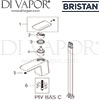 Bristan Pivot Basin Mixer Clicker Waste Spares